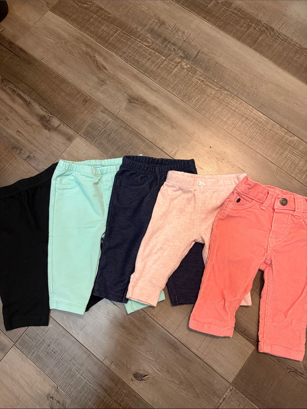 Assorted Kids Bottoms Pack - Black, Mint, Navy, Pink, Coral